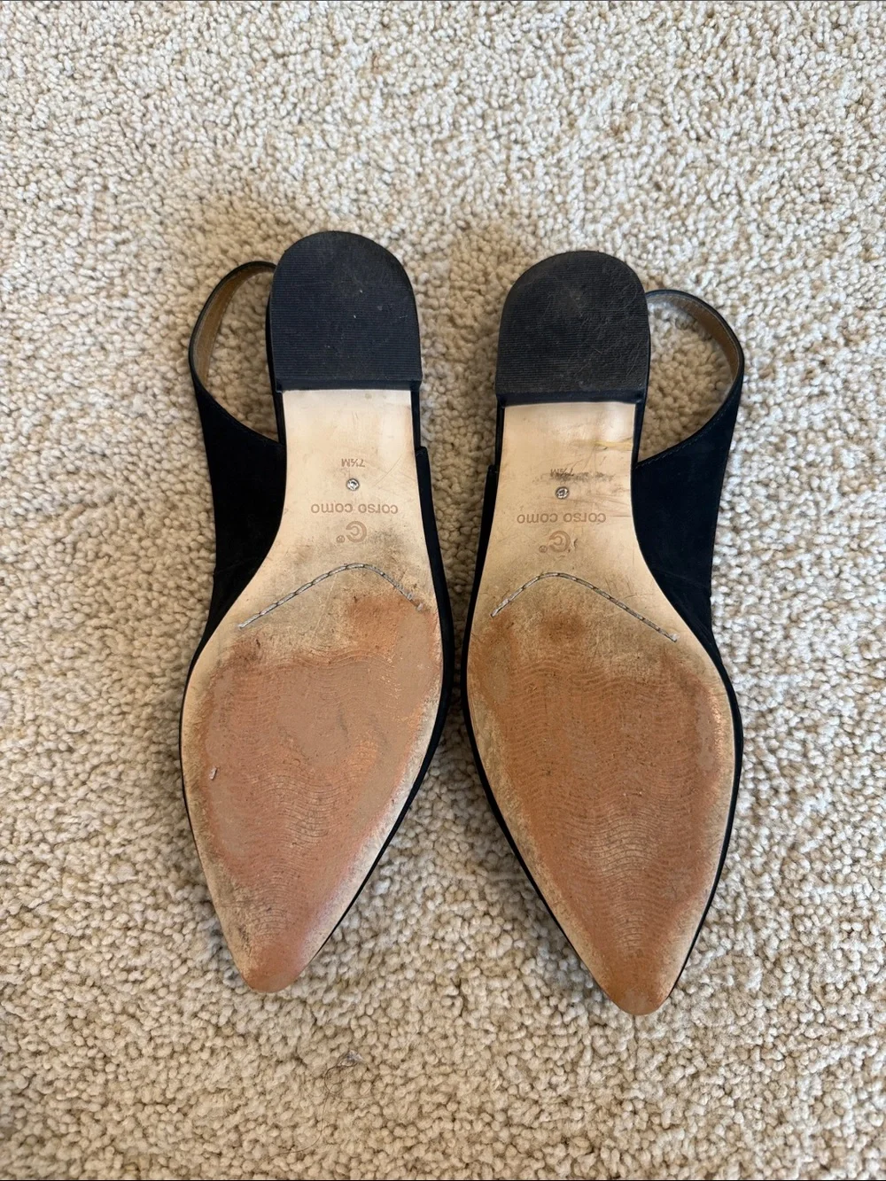 Corso Como Tristan Slingback Pointed Toe Ballet Flats SZ 7.5